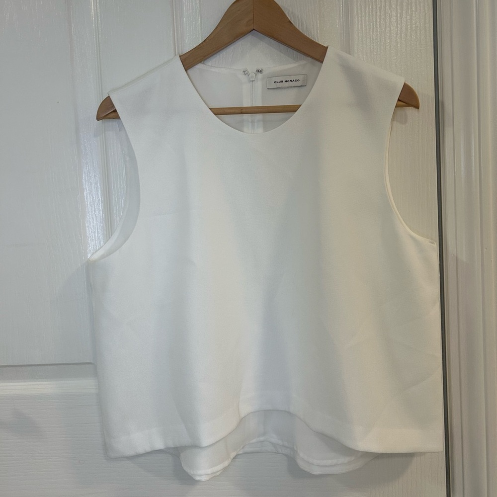 Club Monaco White swing camisole tank